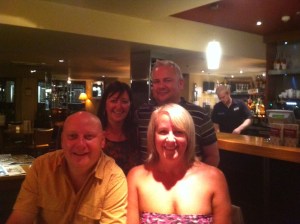 Nigel, Mandy & Paul - And Strapless me!