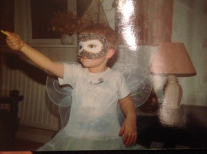 A very random photo of Luke dressed as a fairy! 